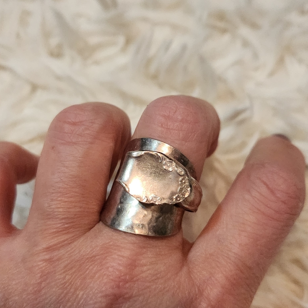 Elegant Silver Spoon Ring
